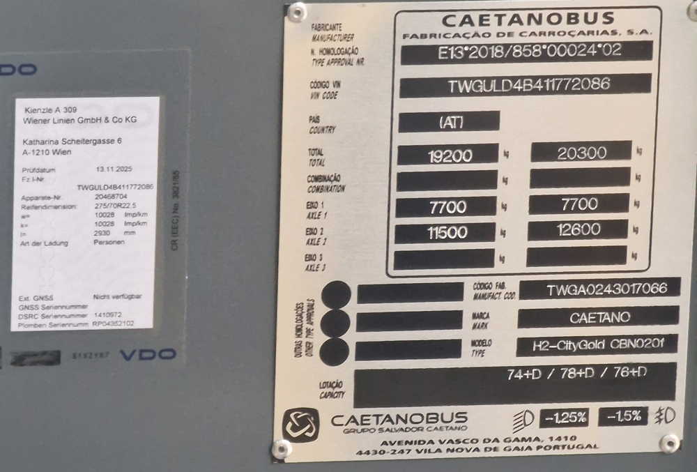 Австрия, Caetano H2.City Gold CBN020f № 8606