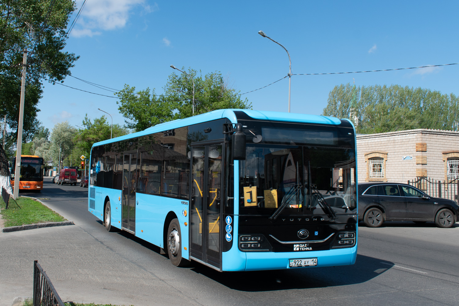 Павлодарская область, Yutong ZK6126HG (QazTehna) № 922 AY 14