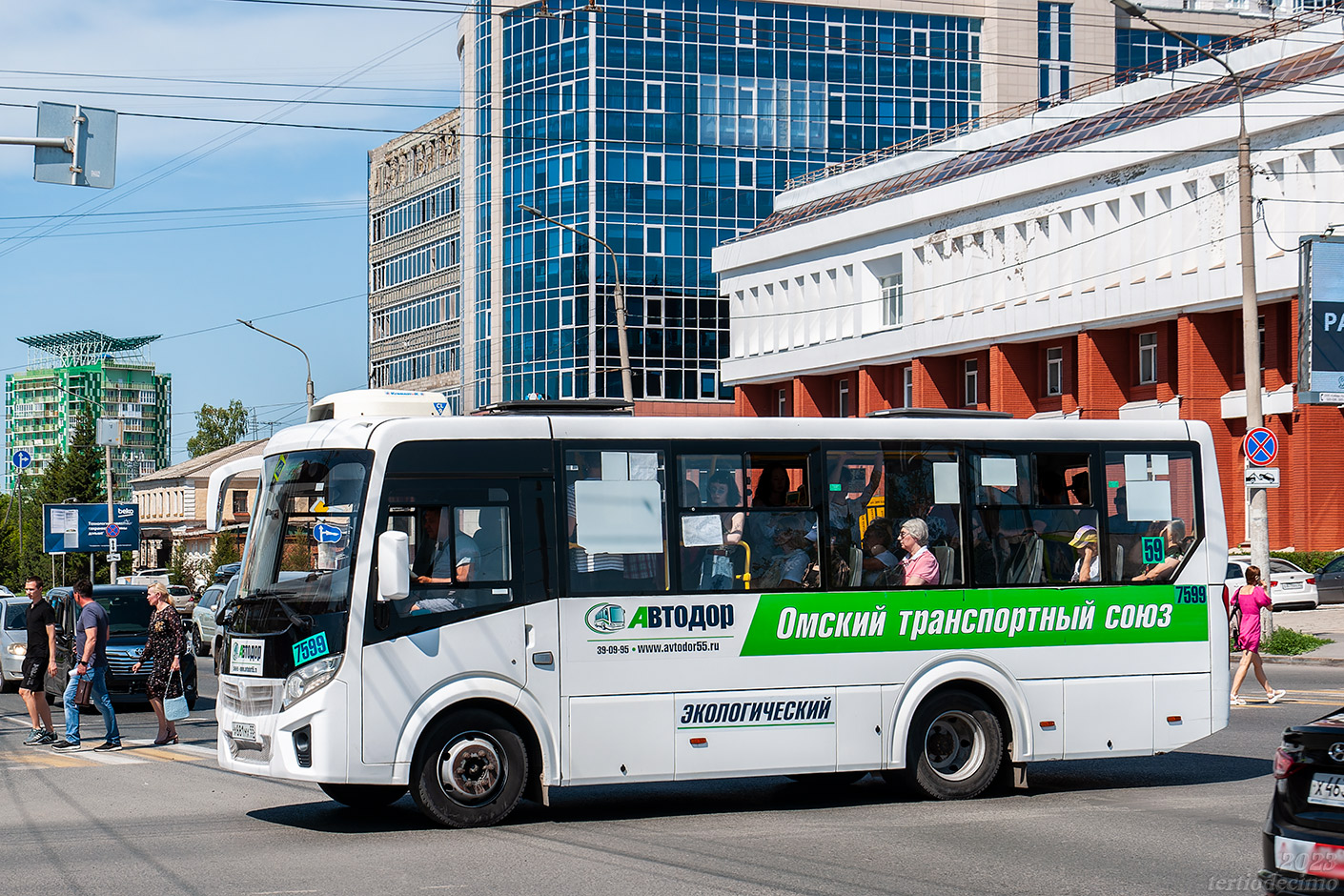 Омская область, ПАЗ-320405-14 "Vector Next" № 7599