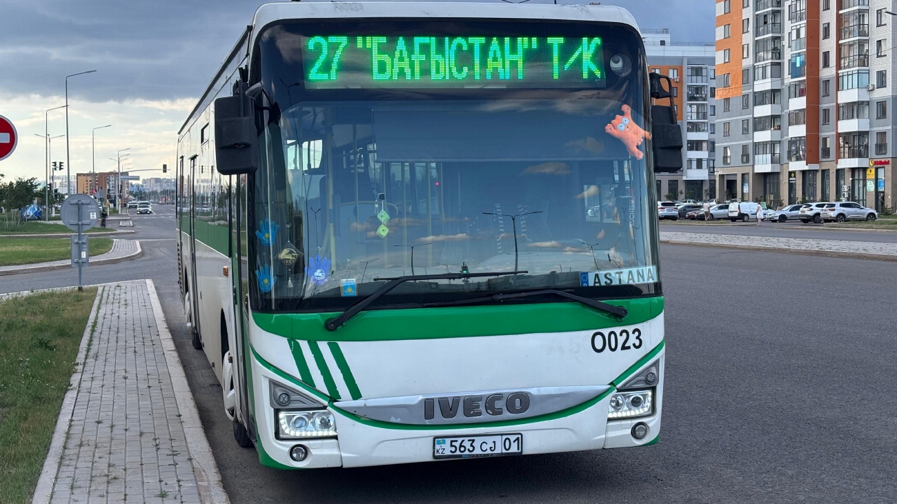 Астана, IVECO Crossway LE 13M (СарыаркаАвтоПром) № O023