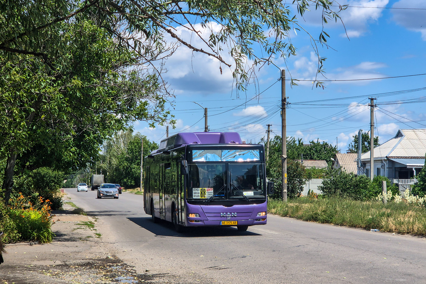 Днепропетровская область, MAN A21 Lion's City NL313 CNG № 52