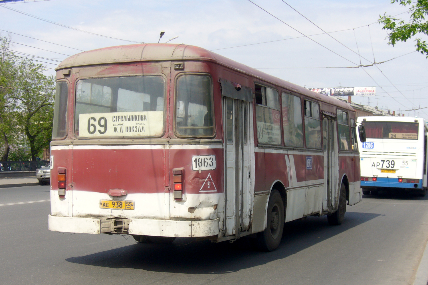 Омская область, ЛиАЗ-677М № 1863