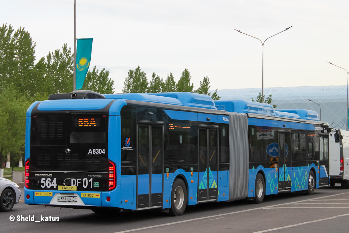 Астана, Yutong ZK6180HG (QazTehna) (CNG) № A8304